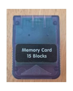CARTE MEMOIRE 15 BLOCKS PS1 NON OFFICIELLE BLEU 