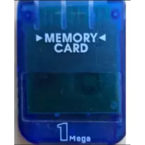 CARTE MEMOIRE PS1 1MB NON OFFICIELLE BLEU 