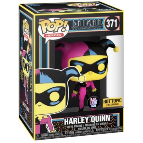 DC Comics Series - Figurine POP 371 Harley Quinn(Black Light) 9 cm
