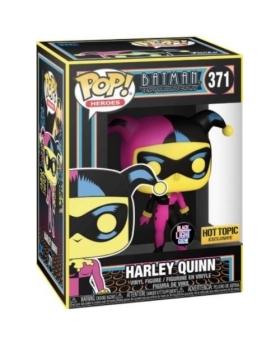DC Comics Series - Figurine POP 371 Harley Quinn(Black Light) 9 cm