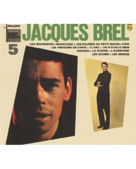 Jacques Brel – 5 / Collection Les Grands Auteurs & Compositeurs Interpretes VINYLE 