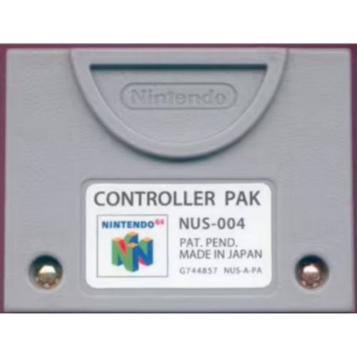CARTE MEMOIRE NINTENDO 64 CONTROLLER PAK NUS-004 OFFICIELLE 