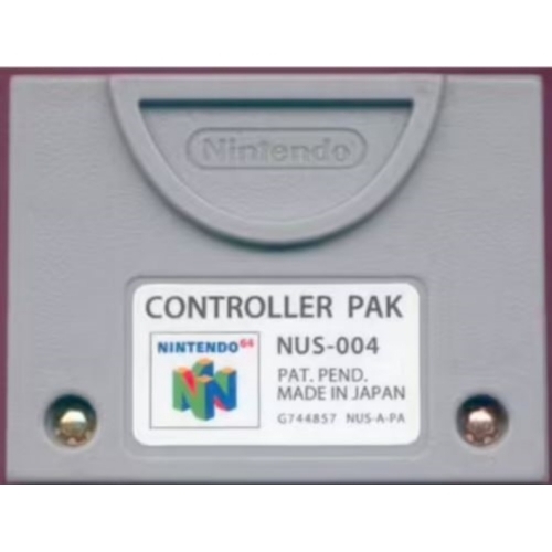 CARTE MEMOIRE NINTENDO 64 CONTROLLER PAK NUS-004 OFFICIELLE 