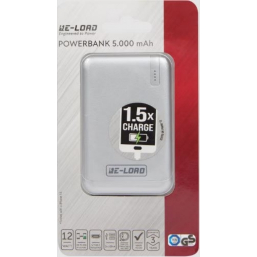 BATTERIE EXTERNE RE-LOAD CHARGE RAPIDE 5.000MAH GRISE 