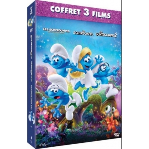 Coffret Les Schtroumpfs + Les Schtroumpfs 2 + Les Schtroumpfs, le village perdu DVD
