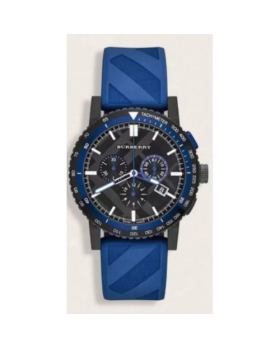 Montre Homme Burberry BU9807 Bracelet Plastique Bleu 