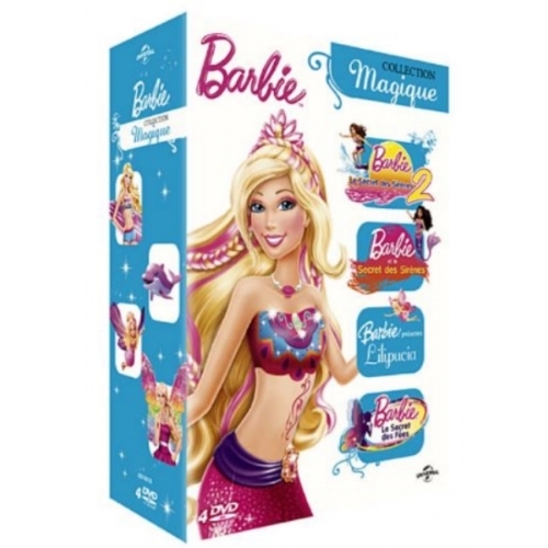 Le secret des sirènes - Le secret des sirènes 2 - Lilipucia - Le secret des Fées - Coffret dvd barbi