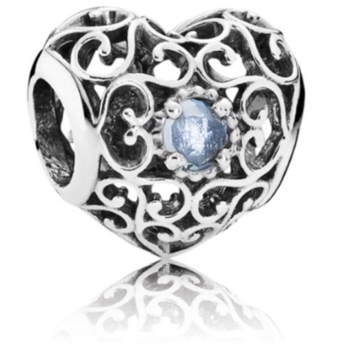 Pandora Element "März-Herz" - 791784NAB