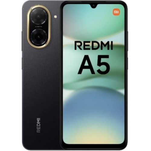 Redmi A5 Midnight Noir 64GO Ram:3GO 32MPX 4G ECRAN:6.88'(120HZ) BATTERIE:5200MAH PLAYSTORE 