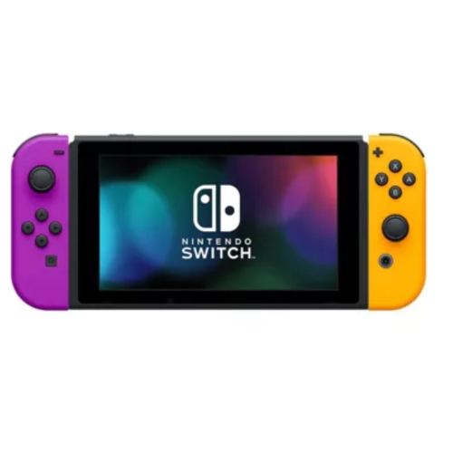 SWITCH COMPLETE AVEC JOYCON OFFICIELLE ORANGE ET VIOLET