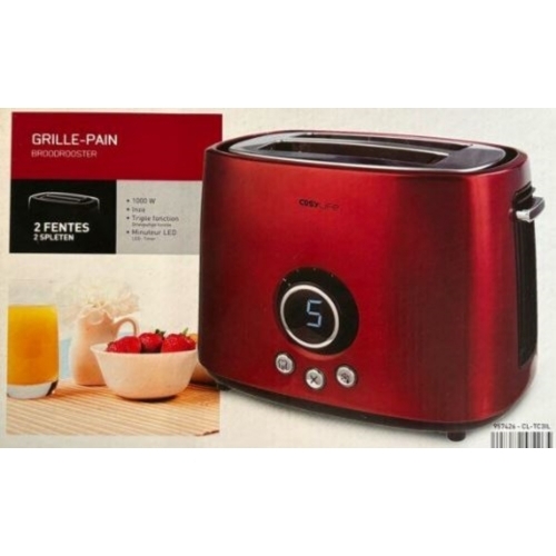 GRILLE PAIN COSY LIFE CL-TC3IL 1000W ROUGE 