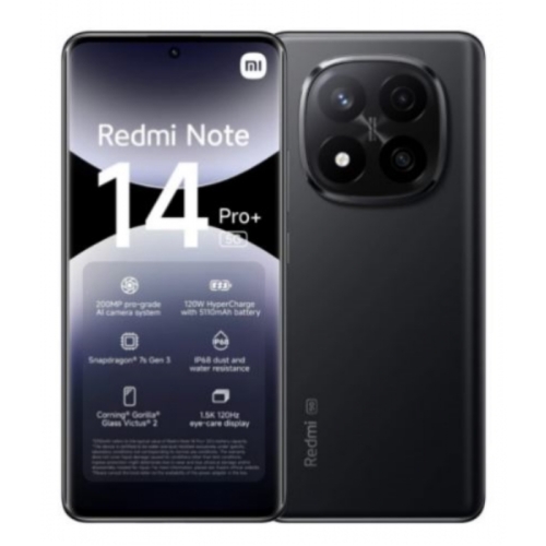 REDMI NOTE 14 PRO+ NOIR 5G 512GO RAM:12GO 200MPX ECRAN:AMOLED(120HZ 6.67')
