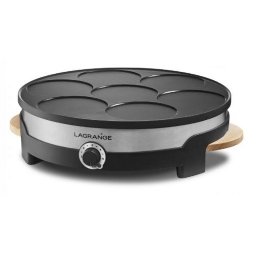 Crêpière LAGRANGE Tradi duo Grande et mini crêpes GRISE 1500W 