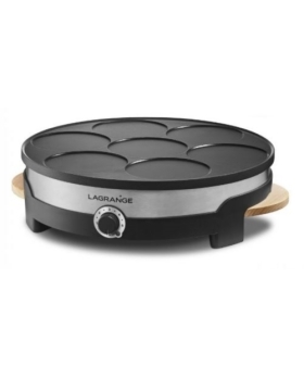 Crêpière LAGRANGE Tradi duo Grande et mini crêpes GRISE 1500W 