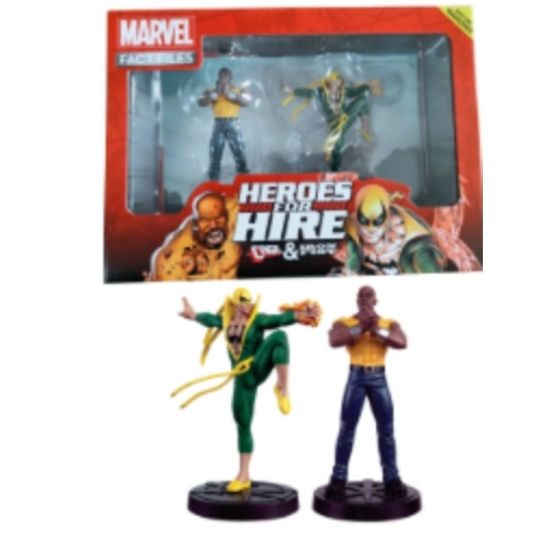Marvel Fact Files Cage Iron Fist Figurines Collection Eaglemoss 
