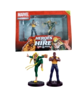 Marvel Fact Files Cage Iron Fist Figurines Collection Eaglemoss 