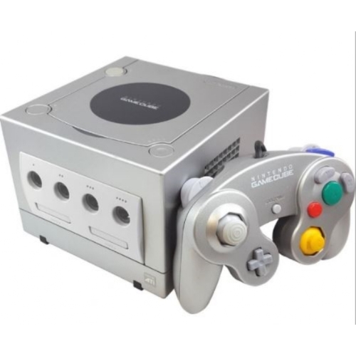 NINTENDO GAMECUBE GRISE MANETTE OFFICIELLE NOIRE 