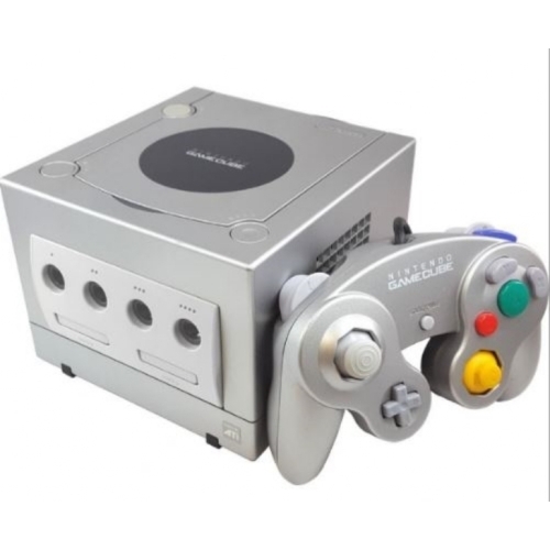 NINTENDO GAMECUBE GRISE MANETTE OFFICIELLE NOIRE 