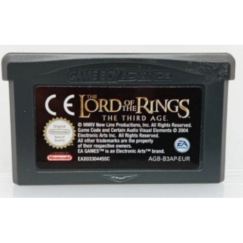LE SEIGNEUR DES ANNEAUX LE TIERS AGE GAME BOY ADVANCE LOOSE