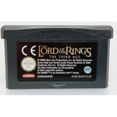 LE SEIGNEUR DES ANNEAUX LE TIERS AGE GAME BOY ADVANCE LOOSE
