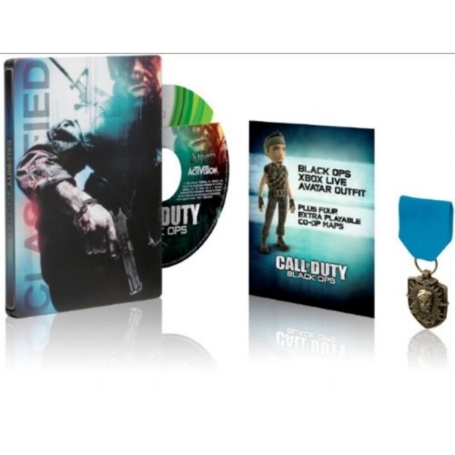 call of duty black ops steelbook XBOX 360 + MEDAILLON