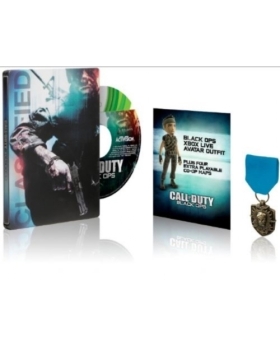 call of duty black ops steelbook XBOX 360 + MEDAILLON