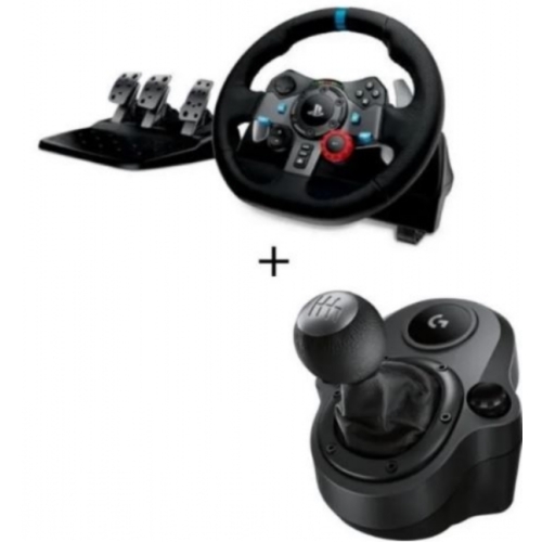 Logitech Volant G29 AVEC PEDALIER + Levier de vitesse Driving Force Shifter - Compatible PS5 - PS4
