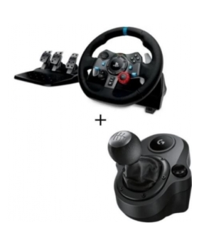 Logitech Volant G29 AVEC PEDALIER + Levier de vitesse Driving Force Shifter - Compatible PS5 - PS4