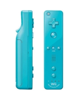 WII MOTE BLEU OFFICIELLE AVEC MOTION PLUS INTEGRE 