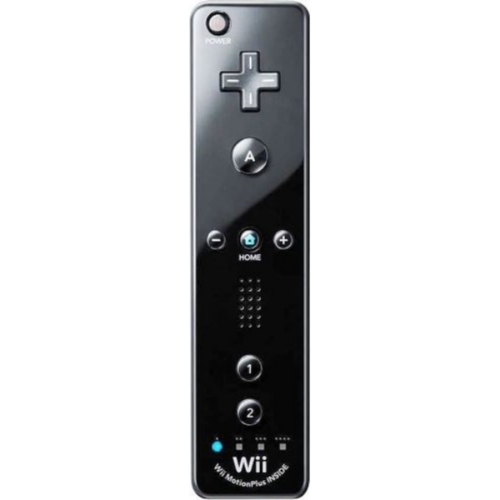 WII MOTE NOIRE OFFICIELLE AVEC MOTION PLUS INTEGRE