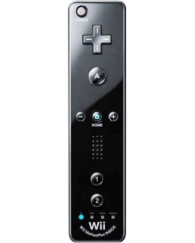 WII MOTE NOIRE OFFICIELLE AVEC MOTION PLUS INTEGRE
