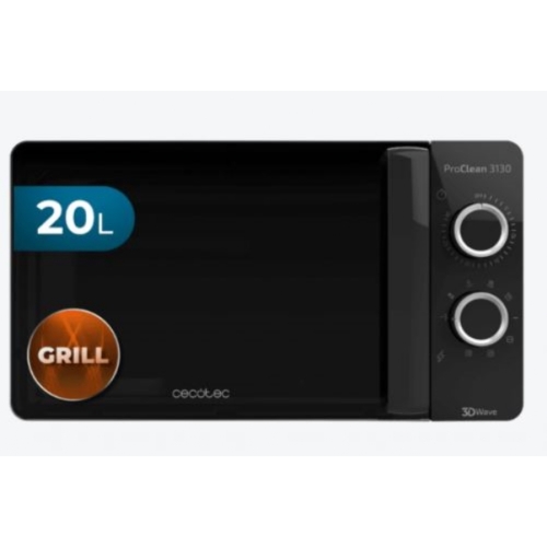 Micro-ondes noir ProClean 3130. 700 W capacité de 20 L