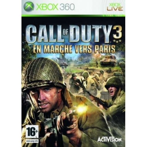 Call Of Duty 3 : En Marche Vers Paris - XBOX 360 AVEC NOTICE 