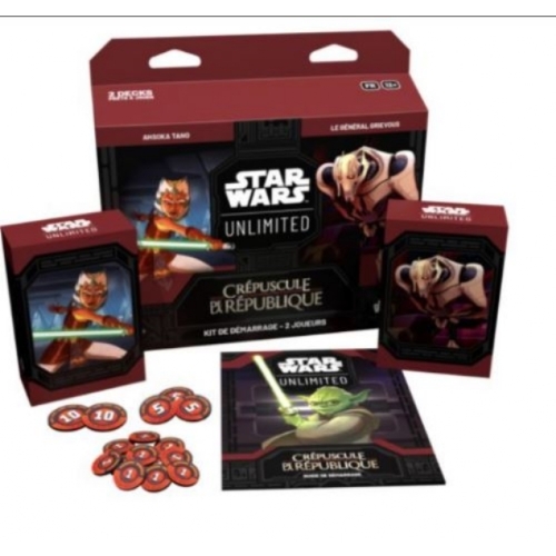 JEU DE CARTE A COLLECTIONNNER STAR WARS CREPUSCULE DE LA REPUBLIQUE KITE DE DEMARRAGE 2 JOUEURS 
