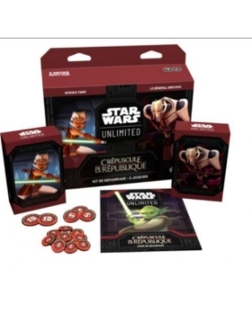 JEU DE CARTE A COLLECTIONNNER STAR WARS CREPUSCULE DE LA REPUBLIQUE KITE DE DEMARRAGE 2 JOUEURS 