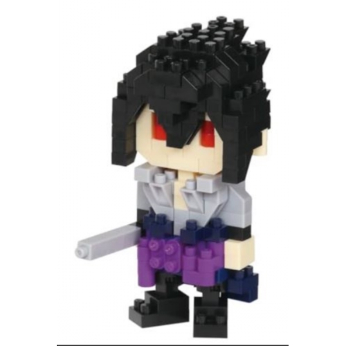 Bandai - Nanoblock - Sasuke Uchiwa - Naruto Shippuden - Mini Figurine en Briques - Jeu de Constructi