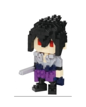 Bandai - Nanoblock - Sasuke Uchiwa - Naruto Shippuden - Mini Figurine en Briques - Jeu de Constructi