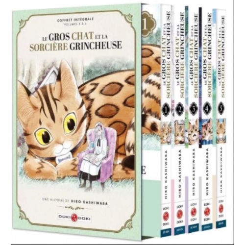 Le Gros Chat et la Sorcière grincheuse - Coffret vol. 01 à vol.05 MANGA 