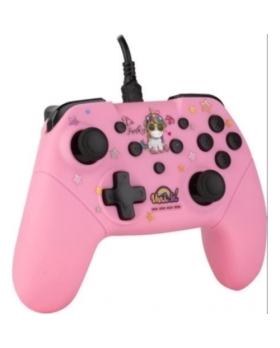 MANETTE SWITCH FILAIRE KONIX ROSE UNIK LICORNE NON OFFICIELLE 