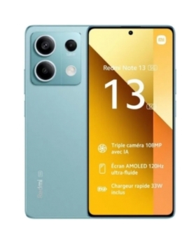 REDMI NOTE 13 5G OCEAN BLUE 256GO RAM:8GO 108MPX ECRAN:AMOLED(120HZ) PLAY STORE