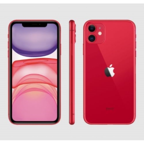 IPHONE 11 ROUGE 128GO BATTERIE:100% COQUE+VERRE TREMPE OFFERT 