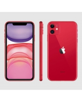 IPHONE 11 ROUGE 128GO BATTERIE:100% COQUE+VERRE TREMPE OFFERT 