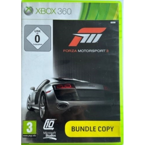 FORZA MOTORSPORT 3 XBOX 360 AVEC NOTICE BUNDLE COPY