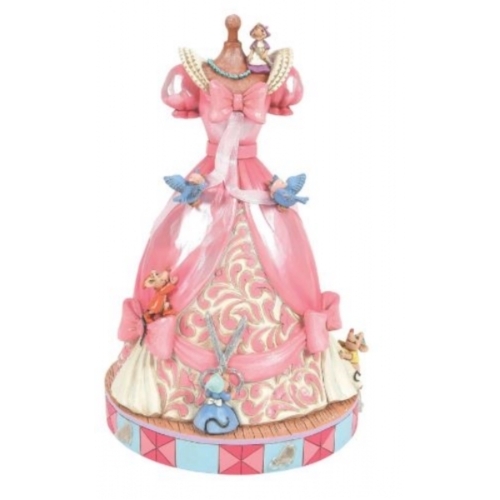 FIGURINE MUSICALE DISNEY ROBE CENDRILLON ROSE                           