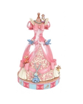 FIGURINE MUSICALE DISNEY ROBE CENDRILLON ROSE                           
