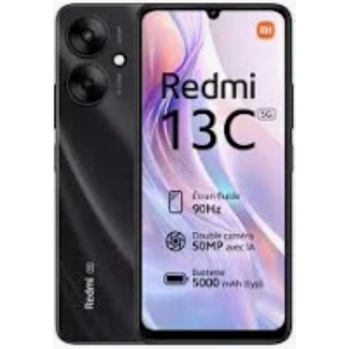 REDMI 13C NOIR 256GO RAM:8GO 50MPX DEBLOQUE PLAY STORE
