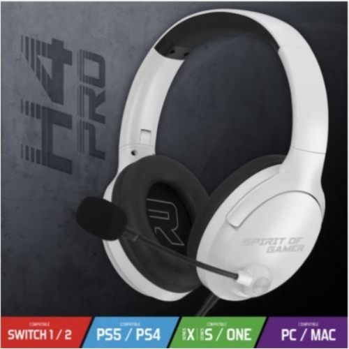  CASQUE GAMER PS5-PS4 / JACK 3.5 MM + ADAPTATEUR PC MIC-PH4WT 