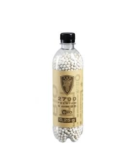 BILLES BBS 6MM ELITE FORCE BIO BLANCHE 0.25G BOUTEILLE X2700 NEUF