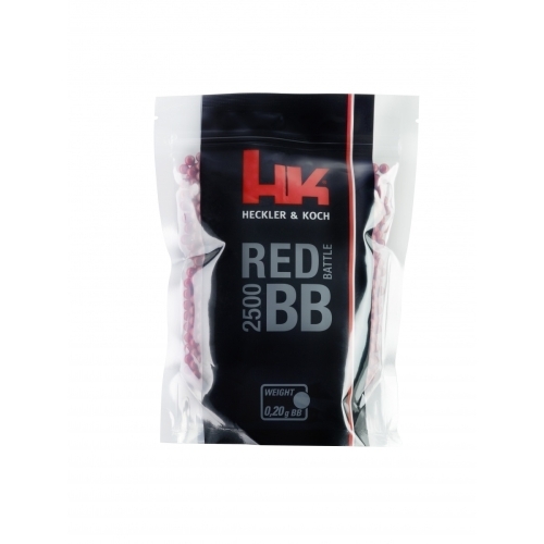 BILLES BBS 6MM HK RED 0.20G SACHET X2500 NEUF