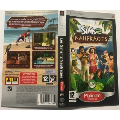 Les Sims 2 Naufrages Platinum AVEC NOTICE PSP 